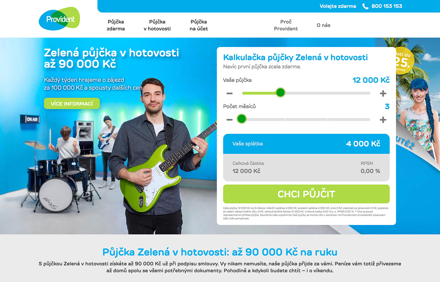 Náhled webu https://www.provident.cz/pujcky/pujcka-v-hotovosti